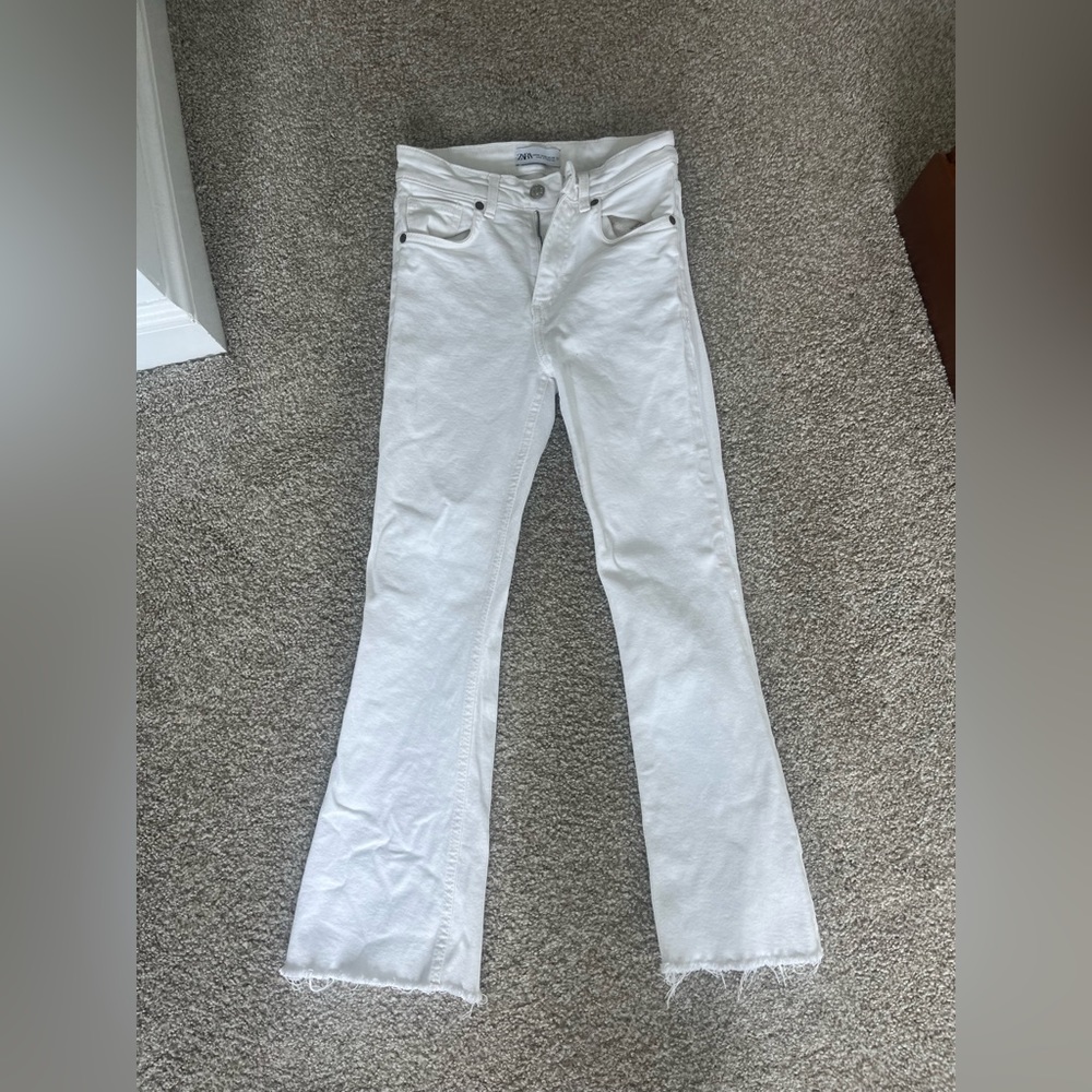 Zara white jeans